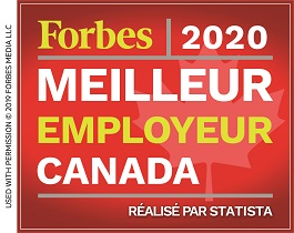 Forbes 2020: meilleur employeur Canada, réalisé par Statista