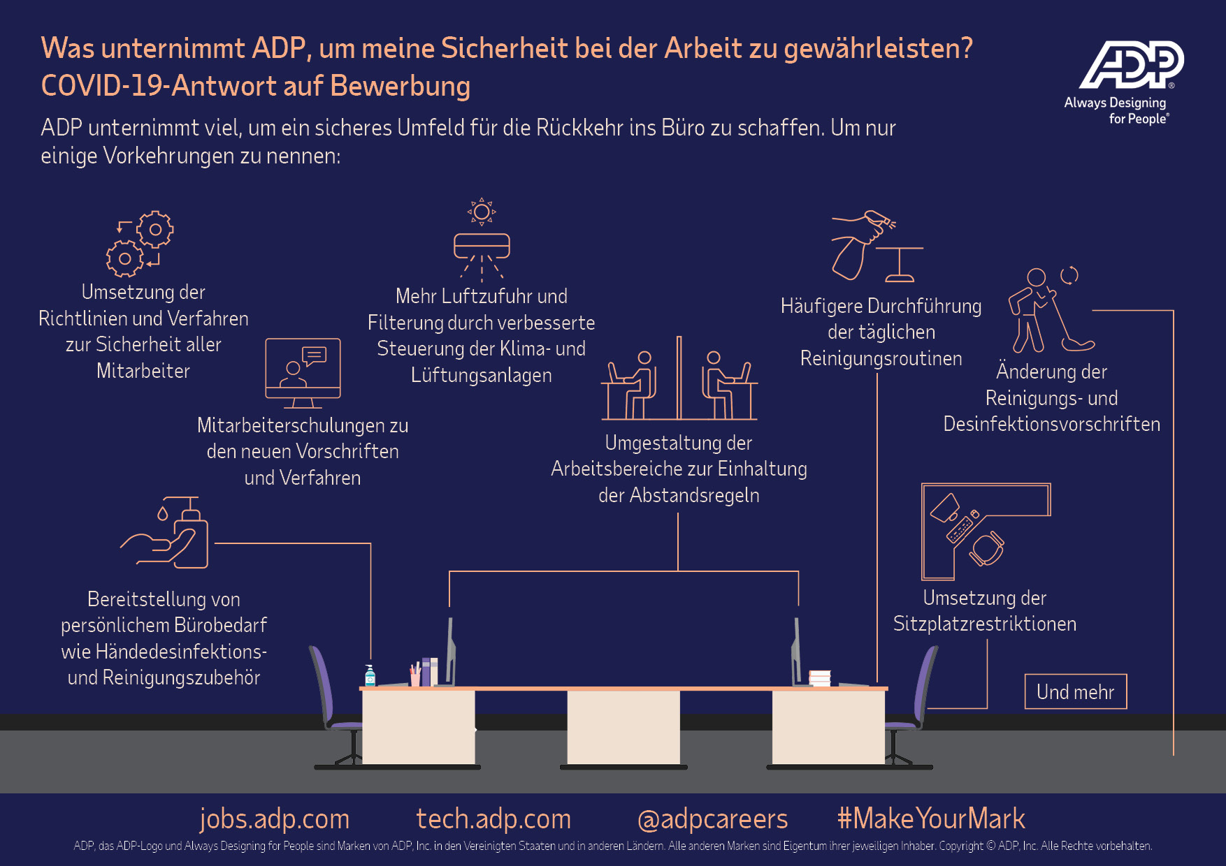 Was unternimmt ADP, um meine Sicherheit bei der Arbeit zu gewährleisten?